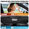 Couple Skull Car Windshield Sun Shade Foldable Sunshade Front Window