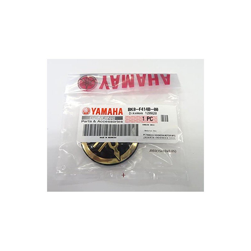 Yamaha Genuine Yamaha Tuning Fork Logo Emblem Sticker Aluminum Coating
