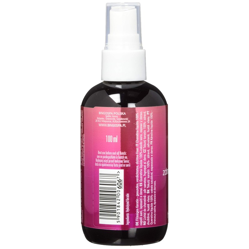 BINGOSPA Liquid Keratin 100% for Strong Hair, Shiny Hair Against