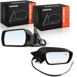 A-Premium Pair (2) Driver and Passenger Side Power Door Mirror - Compatible with Toyota Avalon 2000 2001 2002 2003 2004 - Heated Non-Folding Black Outside Rear View Mirror