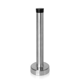 Door Stopper, 6 Inch Long Door Stop, Stainless Steel Doorstops Wall Mount Door Mount with Sound Dampening Rubber Tip, Brushed Nickel Stainless Steel Doorstops