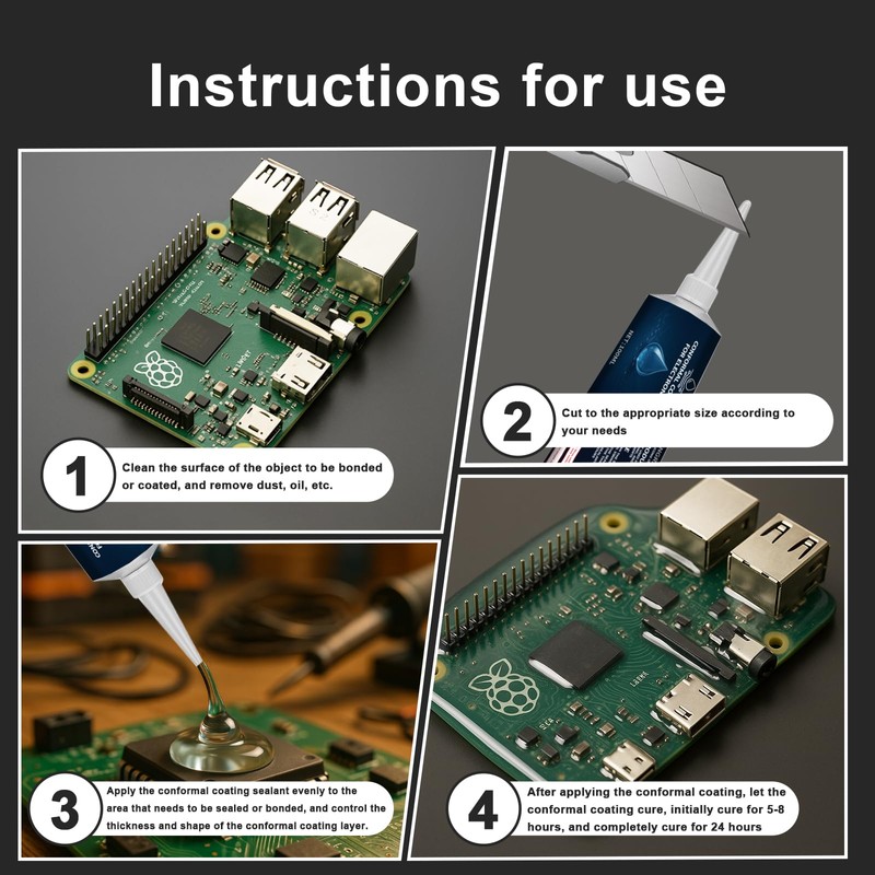 1DFAUL 200ml Conformal Coating for Electronics, Silicone Conformal Coating Insulating