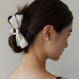 Tatiana Lip Care Product, Double bodeo Ribbon Hair keurou Clip HB2233 for daily makeup and personal care, portable beauty accessory, Korean Import, Tatiana and Care