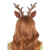 Shoperama Reindeer Headband with Antlers and Ears, Made of Fabric,