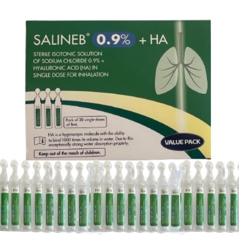 SALINEB SALINEB 0.9% Isotonic Inhalation +HA, Sterile Isotonic Solution of