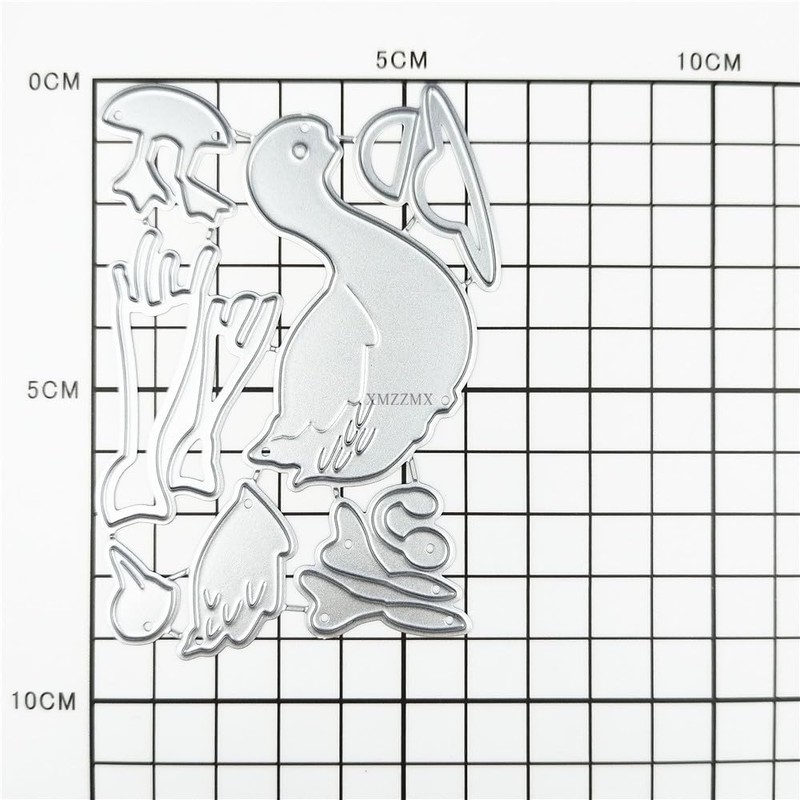 XMZZMX Patchwork Animal Duck Metal Cutting Dies for Card Making,
