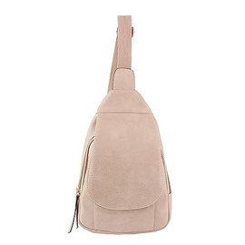 Le Miel Crossbody Fanny Pack Bag - Sleek PU Leather and Secure Zipper Design for Women - Dark Blush(LQ210)