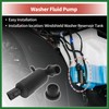 Motoforti Windshield Washer Pump W/Grommet Windshield Washer Fluid Pump Fit