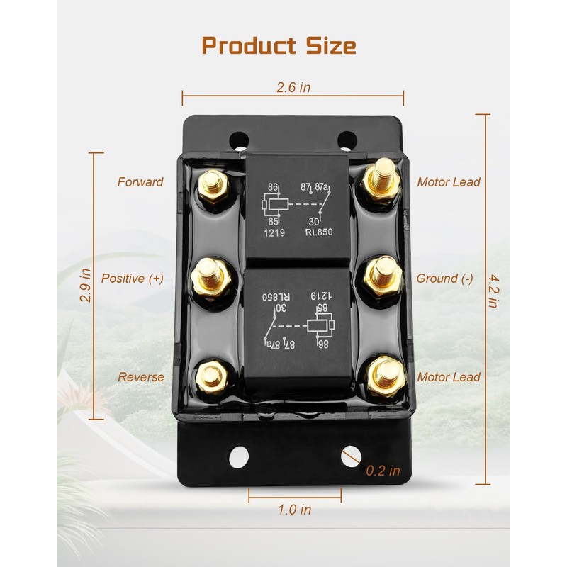 JUQAFY Forward and Reverse Relay Module Fit for Tarp or