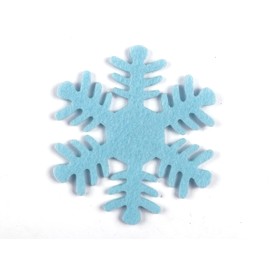 YYCRAFT 20 Felt Snowflake for Christmas Decorations Ornaments 3.5 Inch-Blue