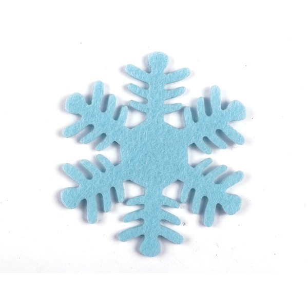 YYCRAFT 20 Felt Snowflake for Christmas Decorations Ornaments 3.5 Inch-Blue