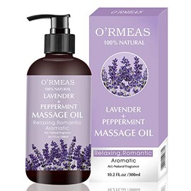 DR.DAVEY Aceite De Masaje Con Lavanda Y Menta Aceite De Masaje Para La Piel Hidratante Aceite Corporal Aceite De Masaje De Lavanda Para Hombres Y Mujeres 10.2 Fl.Oz