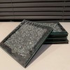 PRESTINE Glamorous & Glitzy Set of 4 Crushed Crystal Coasters