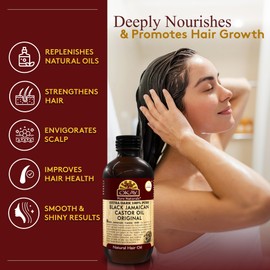 Okay MEN Castor Oil Beard & Hair Growth Oil - Beard Growth Oil Treatment for Men, Moisturizer for Soft Hair with Natural Ingredients, Hexane Free - 4 oz (Pack of 2)