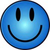 StickerTalk Happy Face Vinyl Sticker, 4 inches by 4 inches