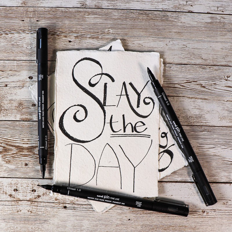 Uni-Ball PIN Fineliners, Black Fine Tipped Writing Pens, Water and