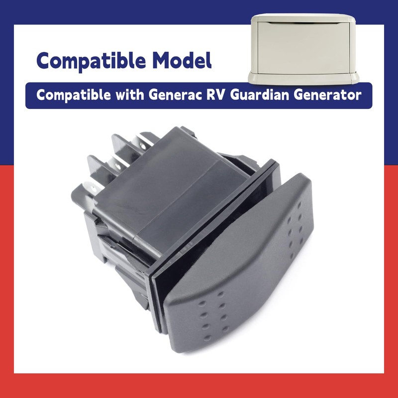 Dusledel 0D4767 Rocker Switch Compatible with Generac RV Guardian Generator