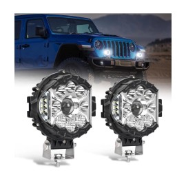 ‎SUPAREE 2x 5Inch Side Shooter Spot LED Laser Lights Bar for Truck Off Road Jeep SUV ATV