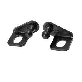 A ABSOPRO 1 Pair 10 mm Car Ball Bolt Mounting Brackets Black for Gas Struts Shock Absorber 35 x 26 x 20 mm Item Replacement