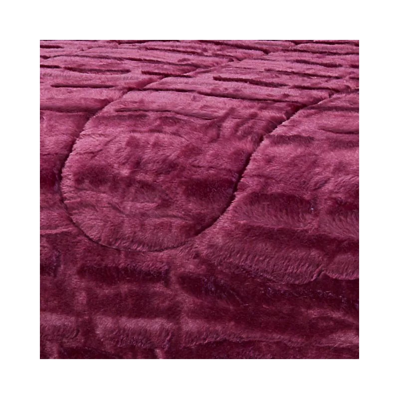 Colchas Elefantito Cobertor Borrega Mink Matrimonial Vino Burdeos Color Bordó