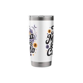 Crypto Mom Cryptocurrency Trader Blockchain Day Trading Stainless Steel Insulated Tumbler