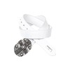 Cipo & Baxx Men's Leather Belt Simple Design Metal Buckle