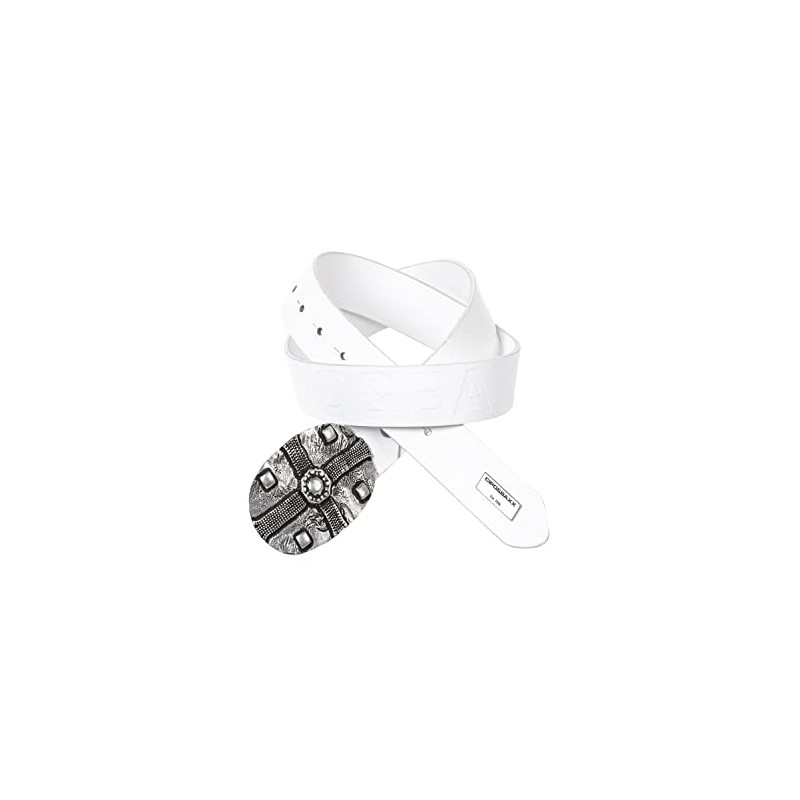 Cipo & Baxx Men's Leather Belt Simple Design Metal Buckle