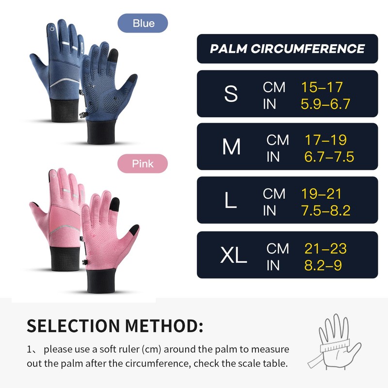 KynciLOR Womens Winter Gloves Mens Thermal Gloves with Touchscreen Fingers