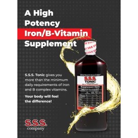Sss Tónico Líquido 20 Oz Vitaminas B Y Hierro
