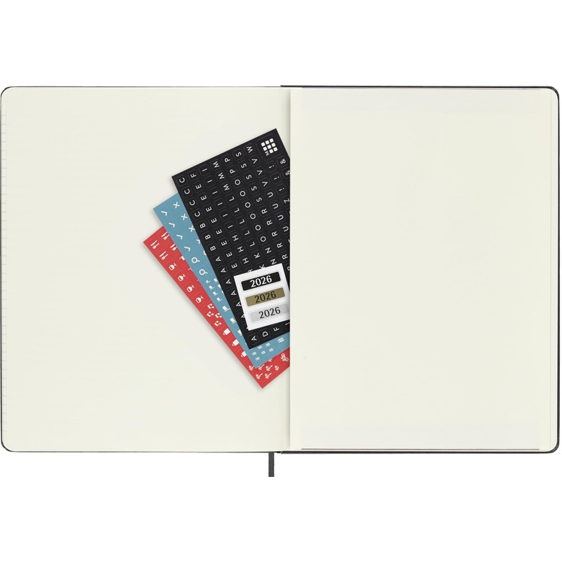 Moleskine PRO 12 Month 2026 Weekly Vertical Planner, Hard Cover,