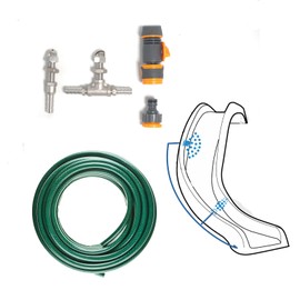 XTMAELON Pool Slide Spray Kit, Pool Spray Kit with Hose Adaptor, Swimming Pool Slide Replacement Parts, Durable Pool Spray Nozzles and Fittings,Leak-Free and Easy Install Water Slide Sprayer