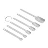 6PCS Rectangle Measuring Spoon Set Stainless Steel Accurate Clear Marking