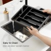 Pipishell Kitchen Utensil Storage Tray Silverware Drawer Organizer Expandable BPA-Free