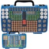Battery Storage Organizer Case Holder Box with Tester, Double-Sided Batteries