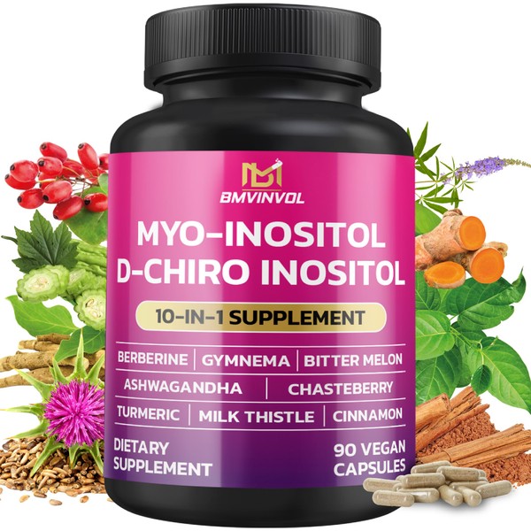 BMVINVOL Inositol Supplement - Myo-Inositol and D-Chiro Inositol Ideal 40:1