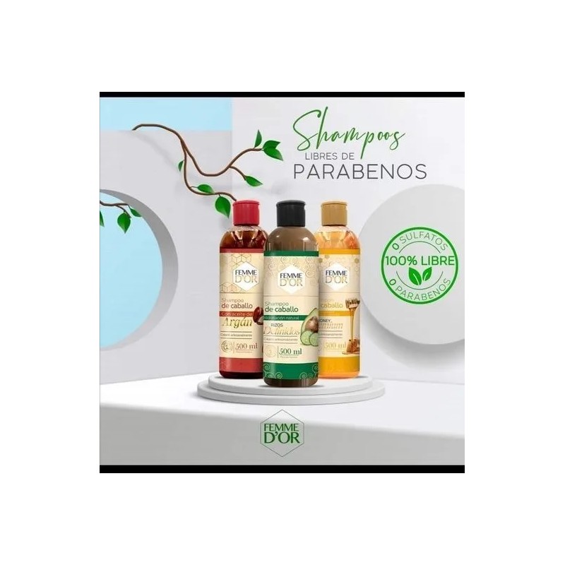 Shampoo Femme D'or Rizos Definidos 1 Lt