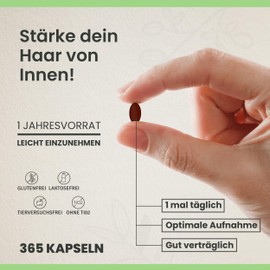 CYB Hair Vital, with 9 vitamins, zinc, copper and taurine, 1 x 365 capsules