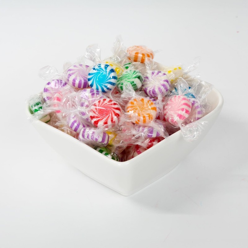 Assorted Fruit Starlights - 3 Pounds - Pinwheel Fruit Candies