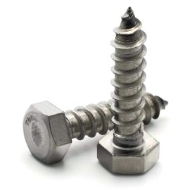Hex Lag Screws 18-8 Stainless Steel - 1/4" x 2" Qty-25