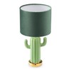 Navaris Green Cactus Table Lamp - Small Lamp 12.8" Tall