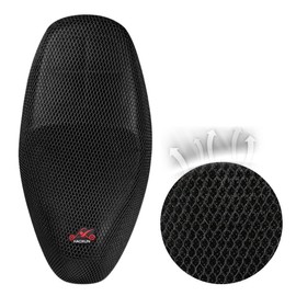 uxcell Black Motocycle Breathable Mesh Net Seat Saddle Cushion Cover Protector