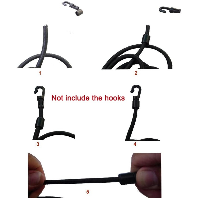 1/8" x 100' Bungee Shock Cord - Elastic Nylon Cords