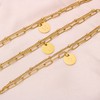 JoycuFF 118K Gold Plated Gold Bracelets for Women Coin Initial