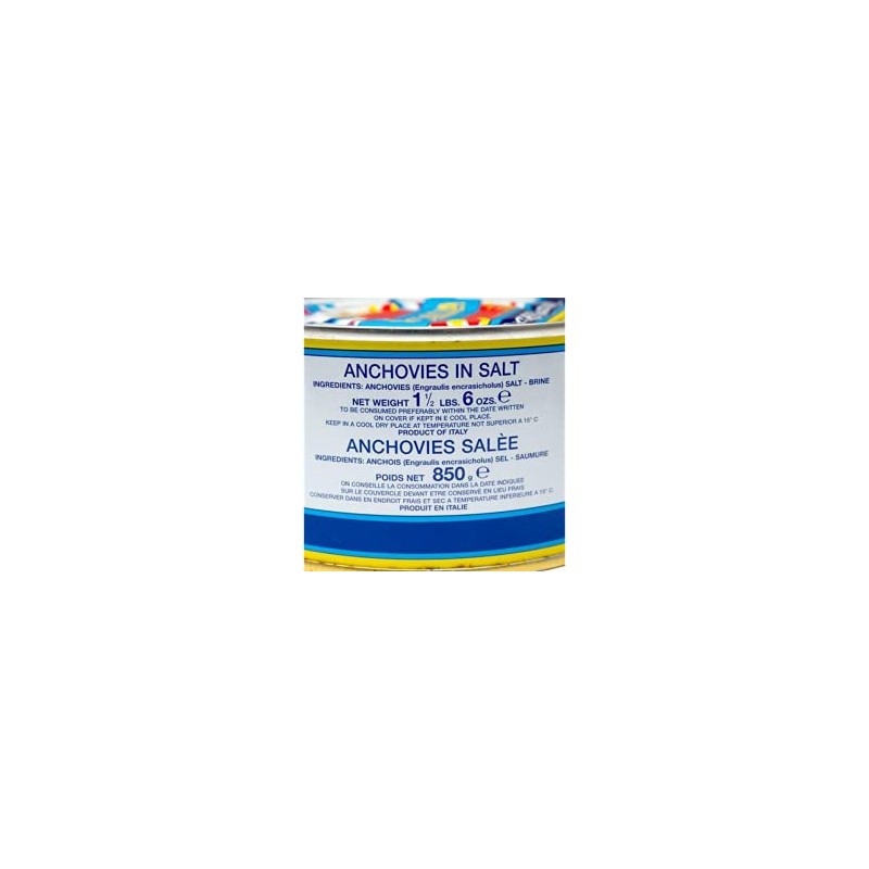 Italian Anchovies in Sea Salt by Scalia (29.9 ounce)