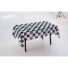 Checkered Flag Tablecloth,Rectangular Tablecloth Fade-Resistant Washable Racing Flag Tablecloth, Suitable