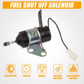 Fuel Shut Off Solenoid Compatible with Kubota BX2230D RTV900R RTV900T B7410D BX1500D BX1800D Z482 Z602 D722 D902 D782 D622 Z402 12Vdc Replaces 16851-60014 16851-60012 052600-4531