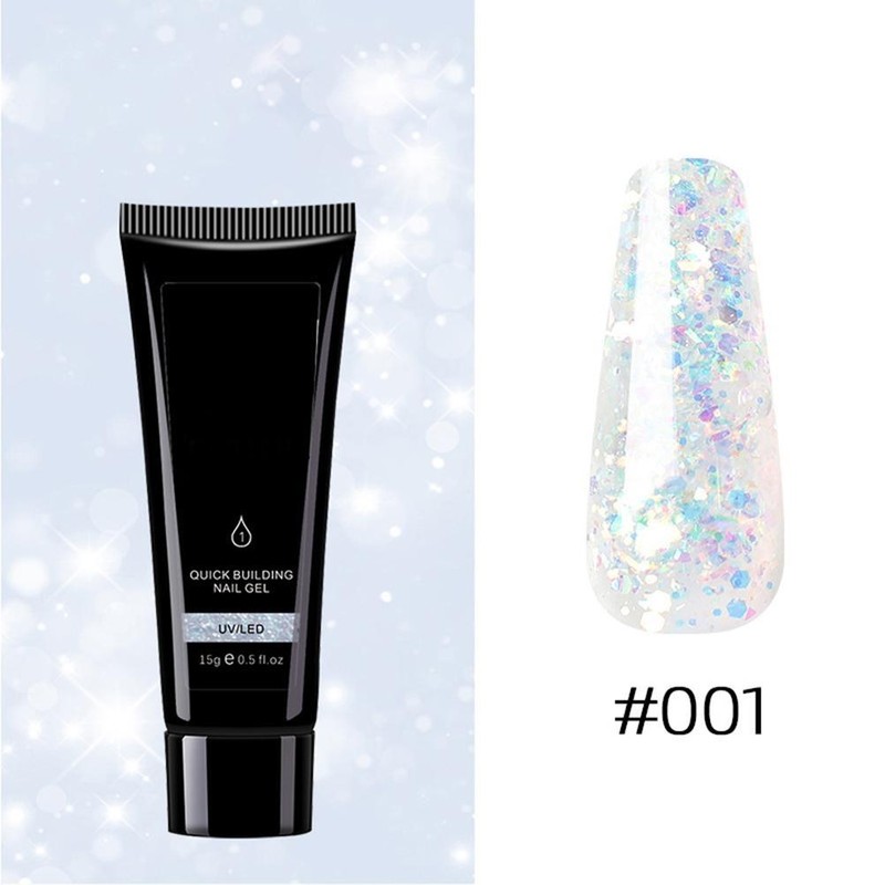 9 Colors Nail Extension Gel Kit Crystal Extension Gel Quick