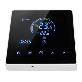 Smart Programmable Digital Touch Screen Wall Mounted Thermostat for 3500W AC90‑240V Suitable Hotels, Villas and More (Without WiFi)