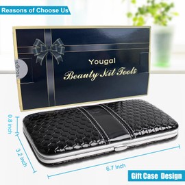 Nail Clippers Set Fingernail and Toenail Clipper Cutters, 18Pcs Manicure Pedicure Kit Professional Grooming Kits, Nail Care Tools with Travel Case Stocking Stuffers Gifts for Men Women Parent