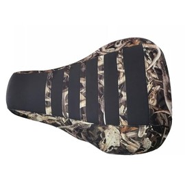 HCC Racing seat Cover Compatible with Honda ATC 250ES Big RED 1985 1986 1987 Strap Skull CAMO/Black